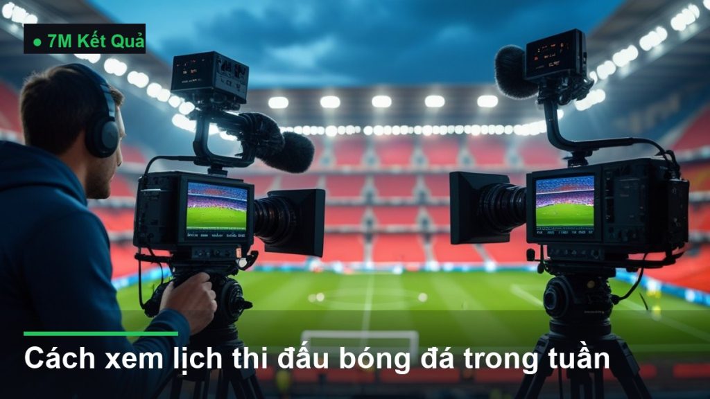 hệ thống camera truyền hình trực tiếp trận đấu - cách xem lịch thi đấu bóng đá trong tuần